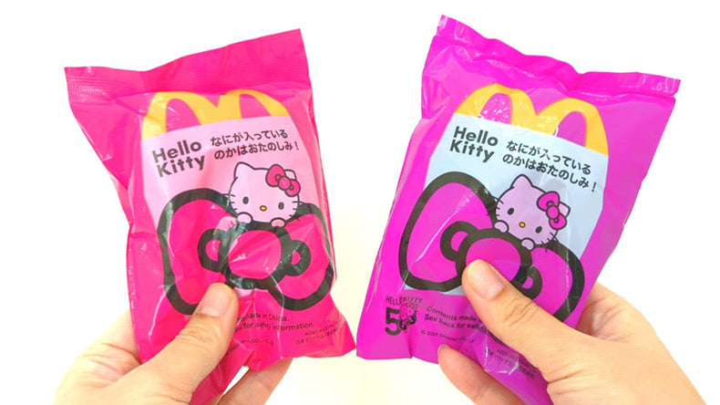 H666 Japanese Sanrio HelloKitty 50th Anniversary McDonald's Co-branded Doll Small Pendant Doll Blind Box Blind Bag