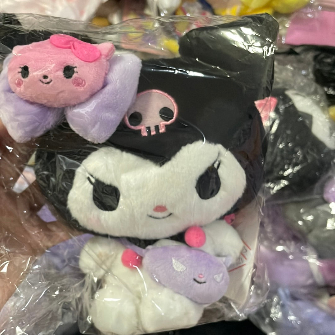 Clearance Kuromi buku bow tie plushy