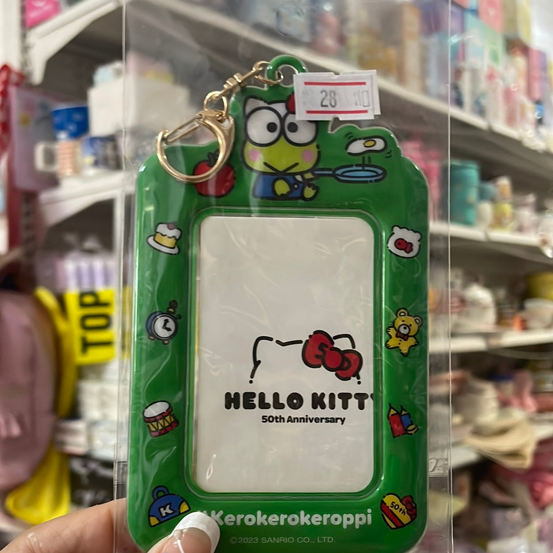 Hello Kitty 50th anniversary card holders Keroppi Hangyodon PataPataPeppy Monkichi My Melody Hello Kitty Kuromi Badtz Mary