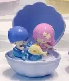 New Sanrio mermaid series shell capsules blind box(can light up) Kitty melody Pom twins kuromi cinna