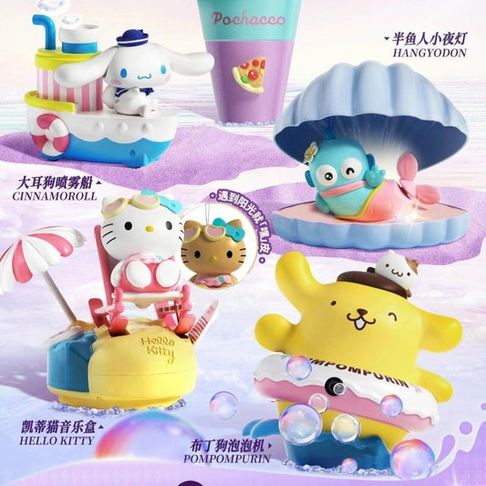 sanrio & pizza hut kitty cinna pochacco hangy pom