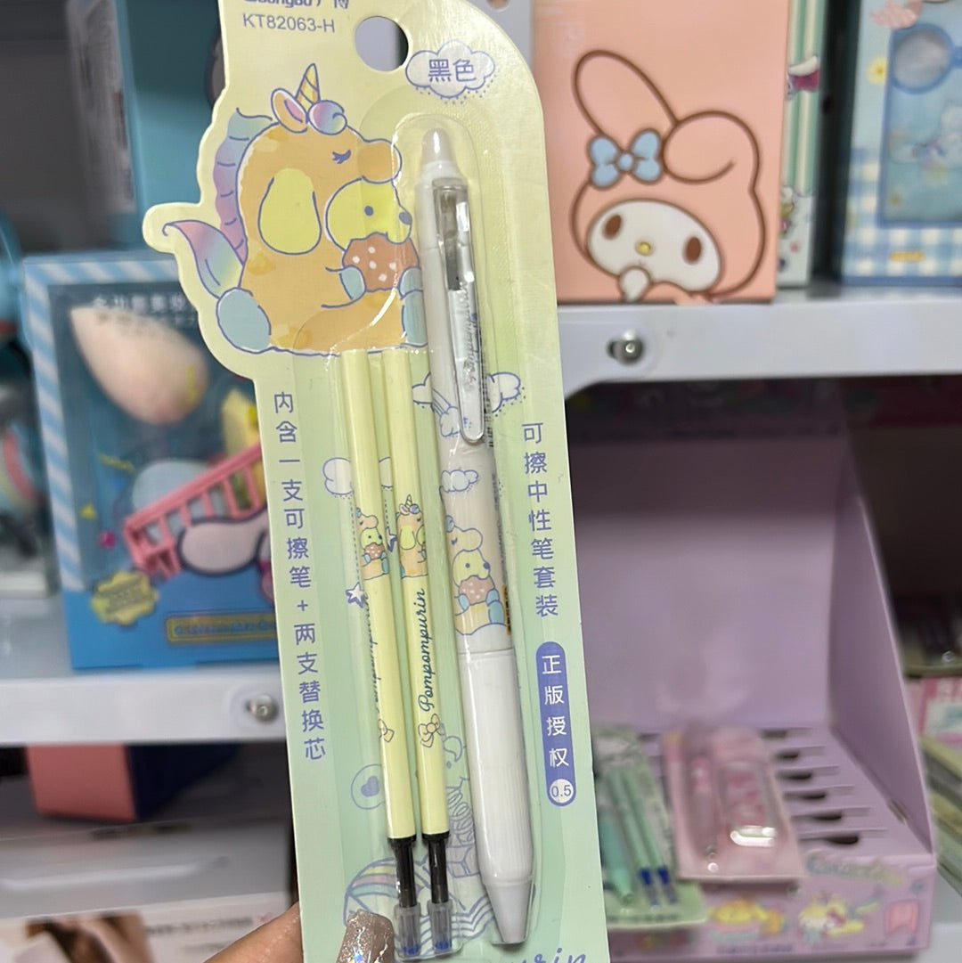 Pompom Purim unicorn pens Kuromi unicorn pens