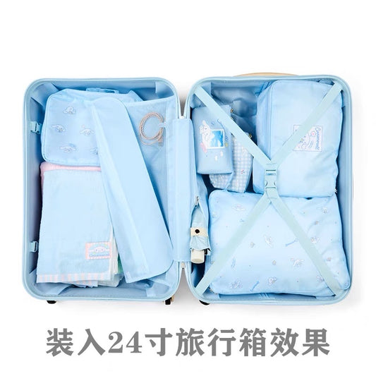 Japanese Sanrio Meloti jade osmanthus dog Kulomi travel storage bag suitcase clothes sorting bag sub-packing bag