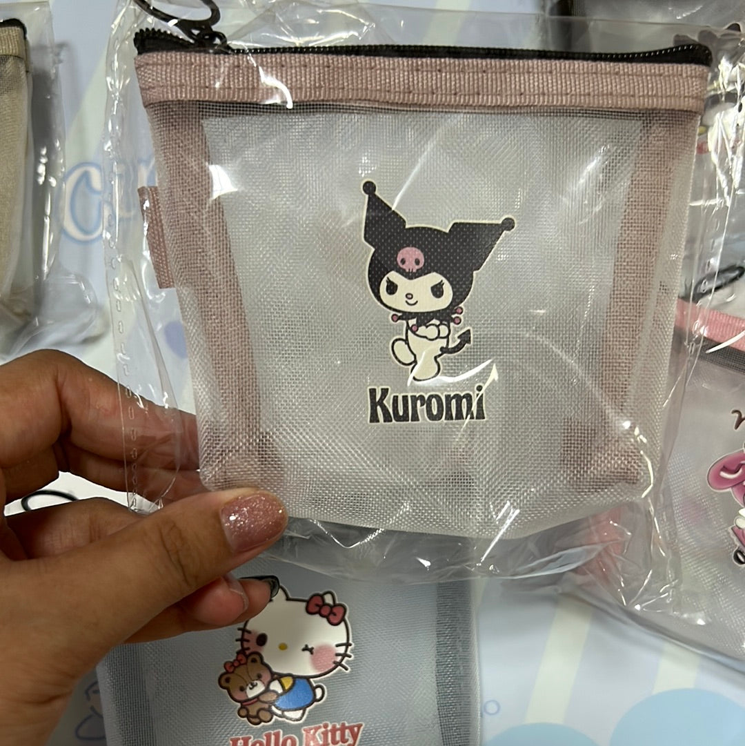 Mesh pouches badtz maru kuromi Pom Pom kuromi my Melody Kitty Cinnamoroll