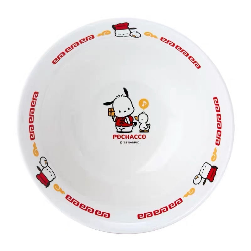 HP783 Japanese Sanrio Pompom jade cinnamon Kuromi Pochacoo Hangy Fishman ceramic ramen bowl household Japanese large bowl