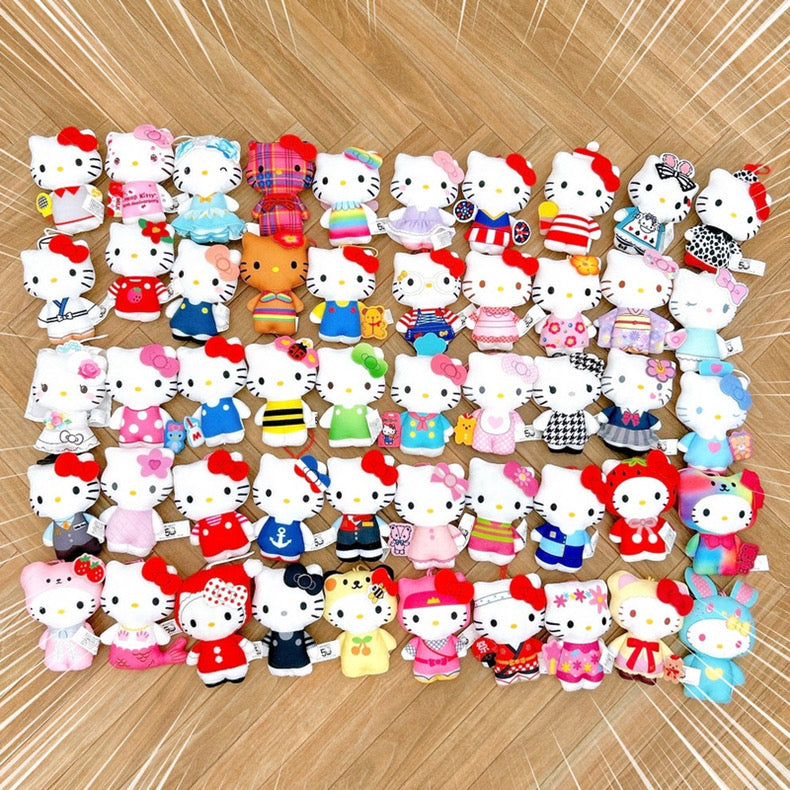 H666 Japanese Sanrio HelloKitty 50th Anniversary McDonald's Co-branded Doll Small Pendant Doll Blind Box Blind Bag