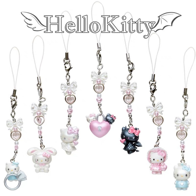 Hello Kitty Angel and Devil series phone charms