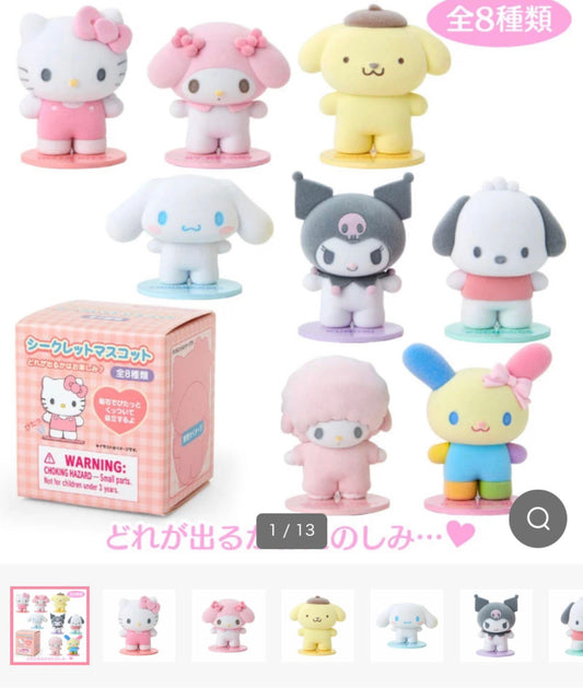 Sanrio deluxe mini magnet figures blind box & opened confirm characters