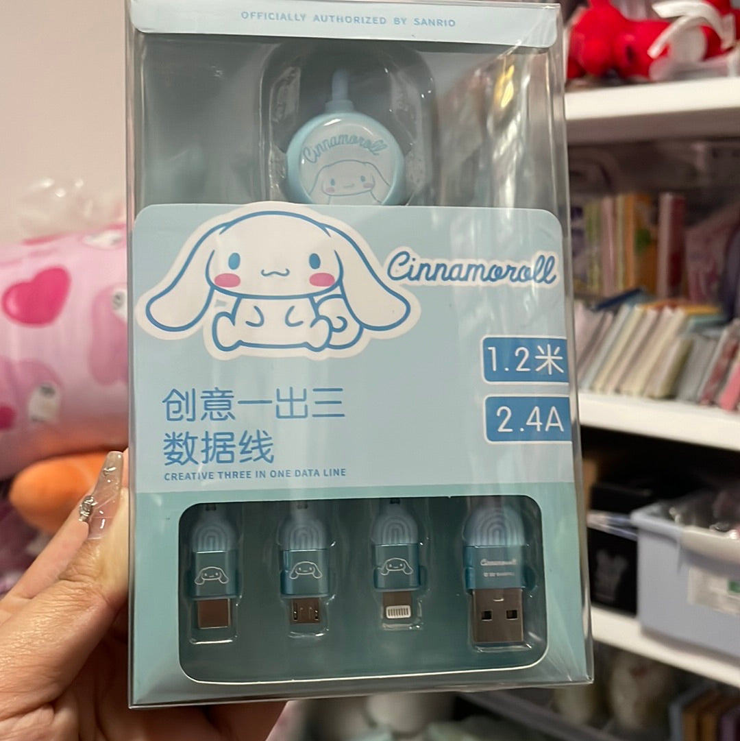 Clerance 50% off Cinnamoroll charging cables