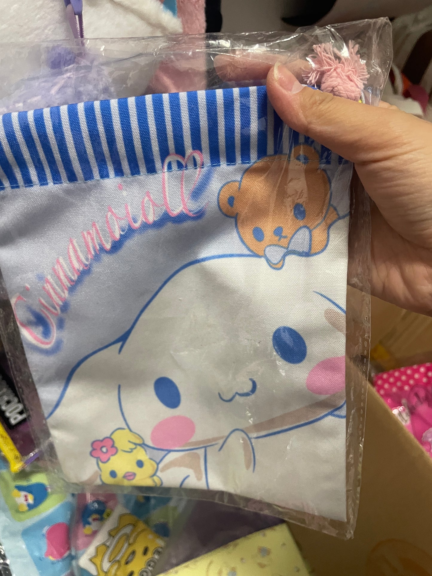 Clearance Sanrio drawstring bags Cinnamoroll My Melody Pochacco Shinchan