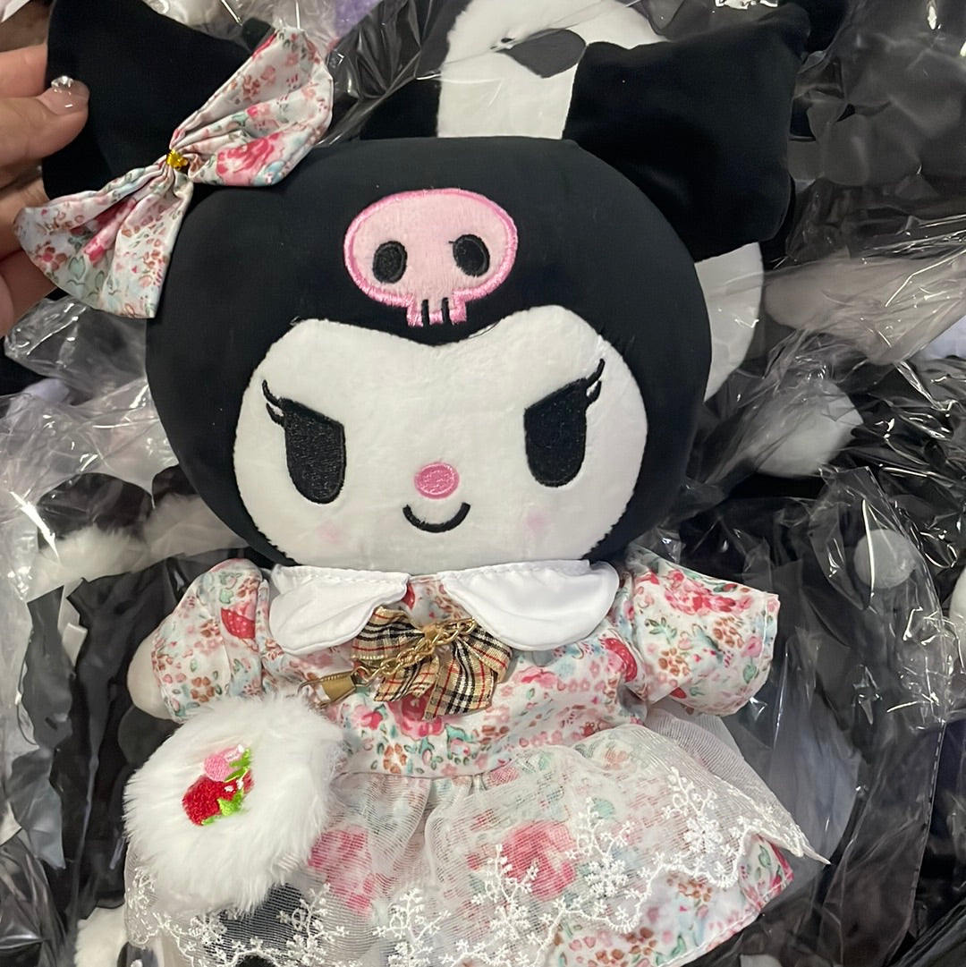 Clearance Kuromi flower dress plushy 1