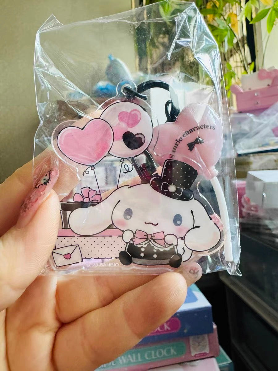 hello kitty cinna my melody balloon keychain blind box