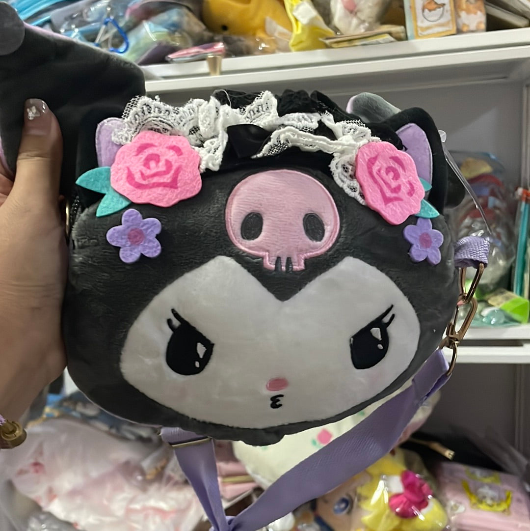 Kuromi 2 sides purse crossbody bag