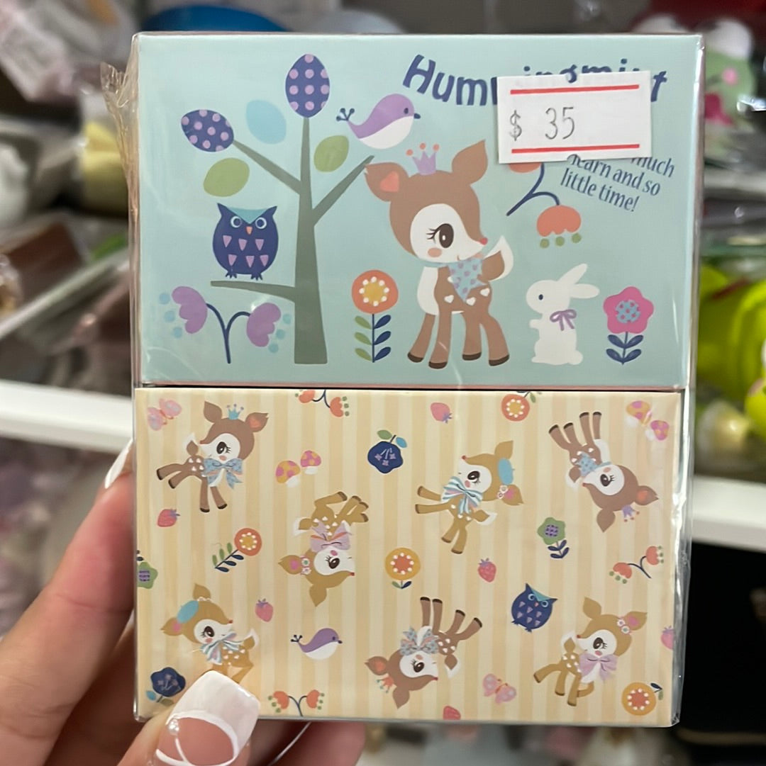 Hummingmint memo pad & stickers