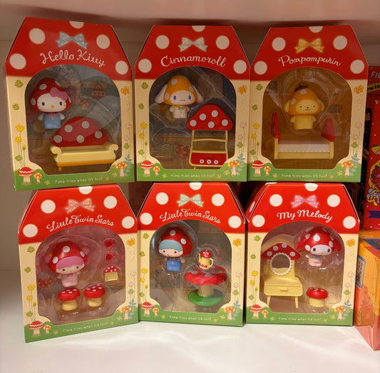 Sanrio mushroom series vintage set