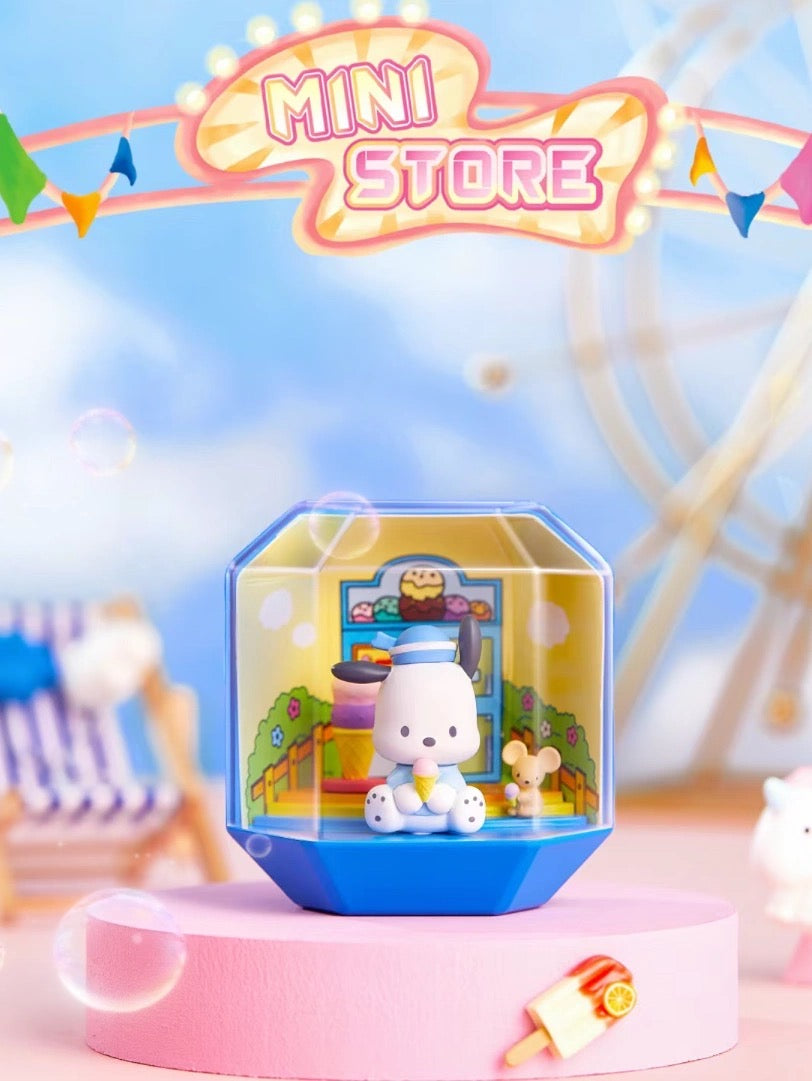 Mini store blind box pompom hellokitty mymelody kuromi cinnamoroll pochacco