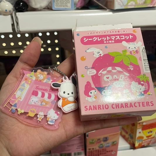 Sanrio families acrylic keychain confirmed blind box