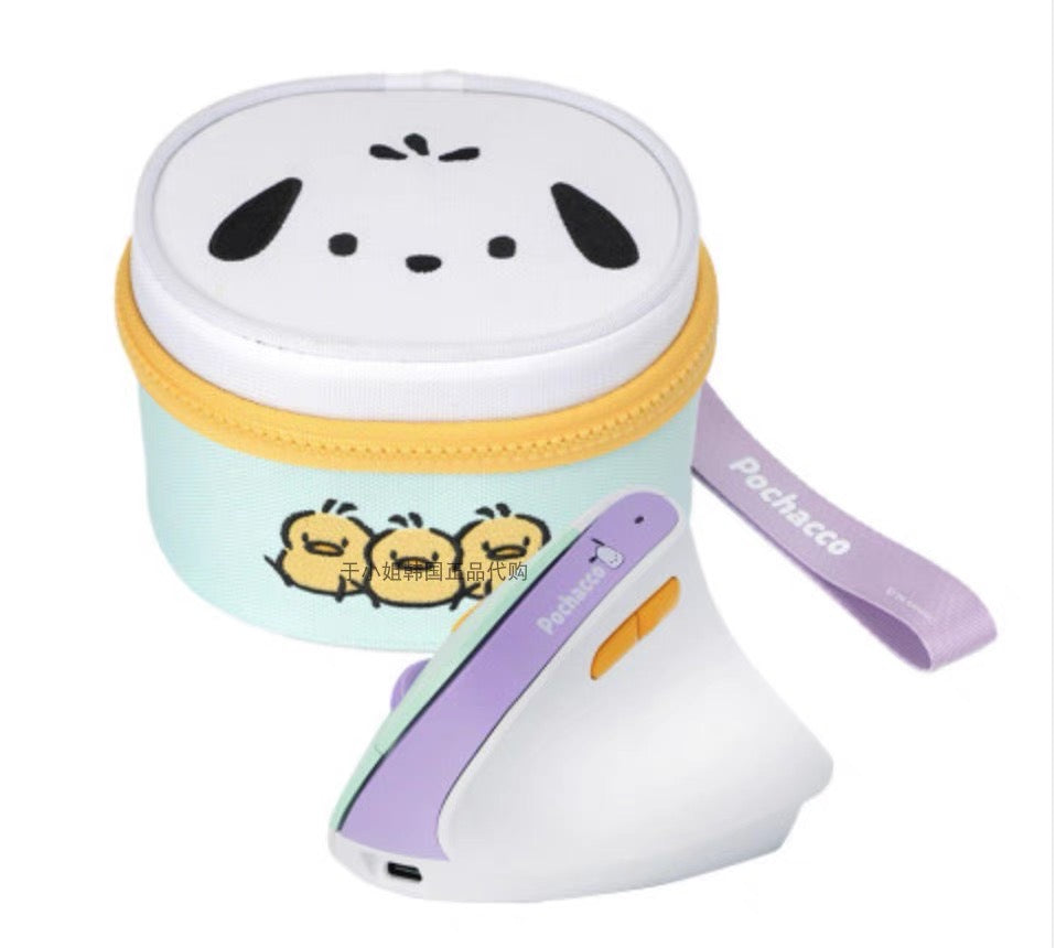 Sanrio Hello Kitty Pacha Dog Ergonomic Wireless Silent Mouse with Storage Bag