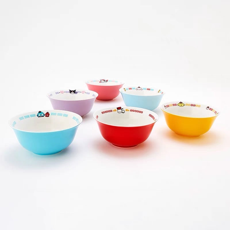 HP783 Japanese Sanrio Pompom jade cinnamon Kuromi Pochacoo Hangy Fishman ceramic ramen bowl household Japanese large bowl