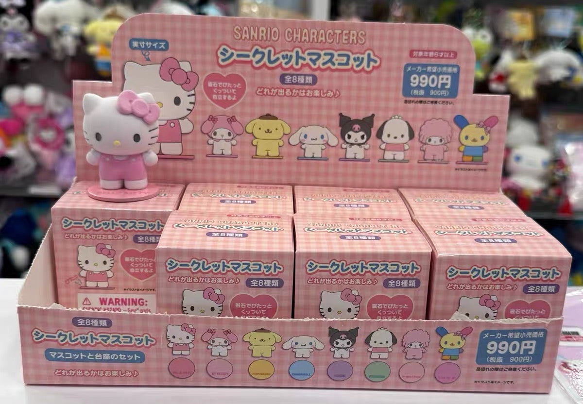 Sanrio deluxe mini magnet figures blind box & opened confirm characters