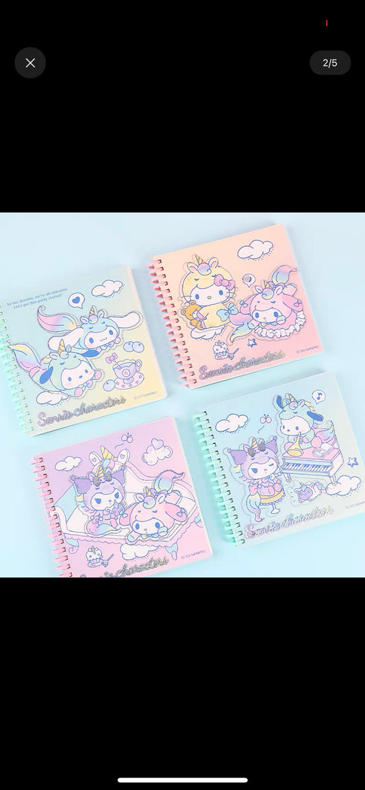 Sanrio unicorn notebook