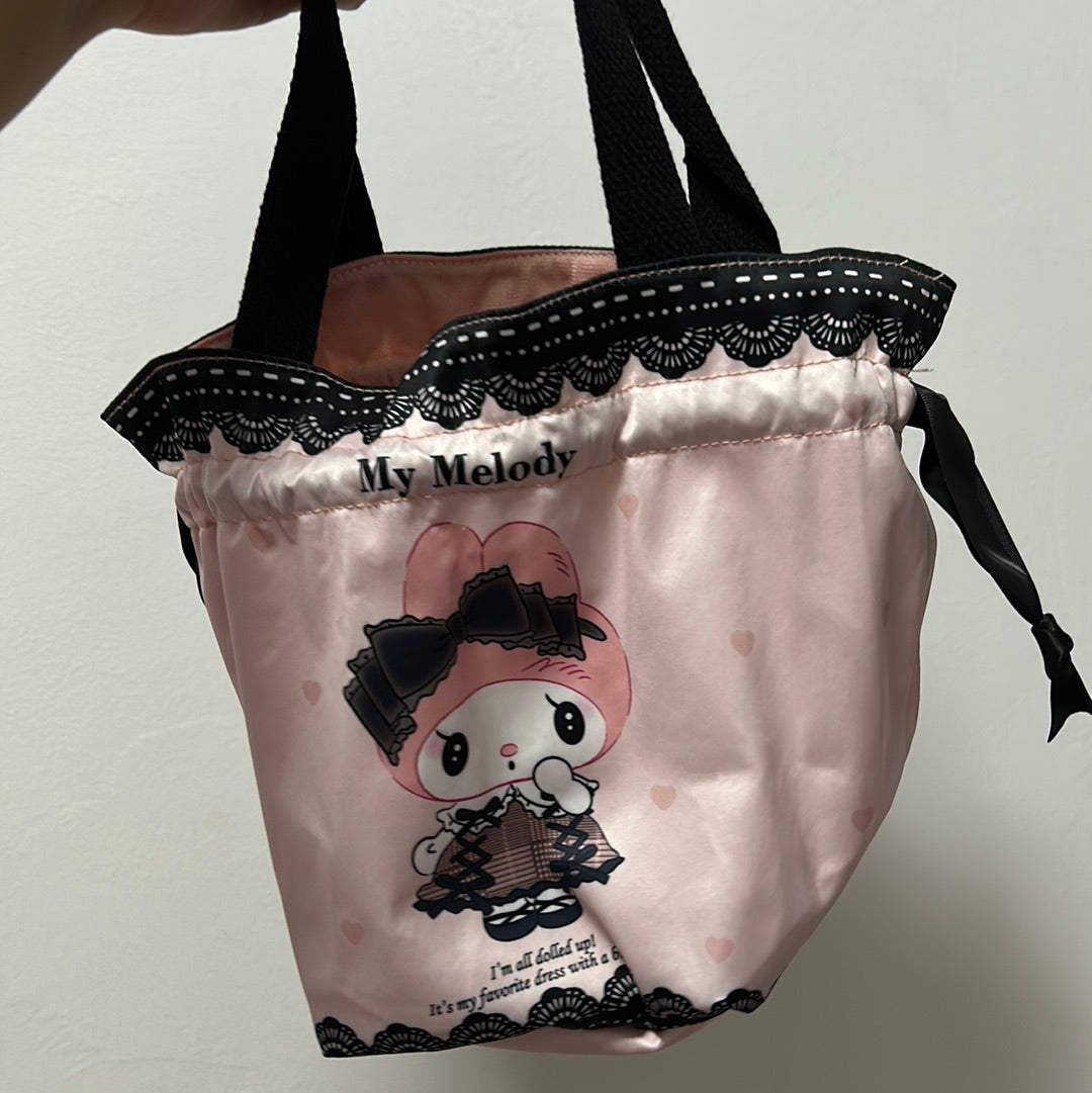 Lolita kuromi drawstring bags Lolita My Melody