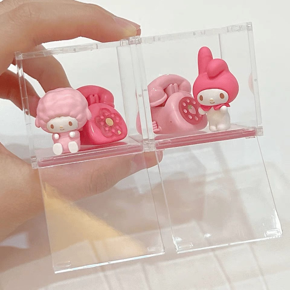 Sanrio Heartbeat phone blind box Kitty Pom kuromi Cinna melody pochacco piano hangy