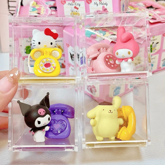 Sanrio Heartbeat phone blind box Kitty Pom kuromi Cinna melody pochacco piano hangy