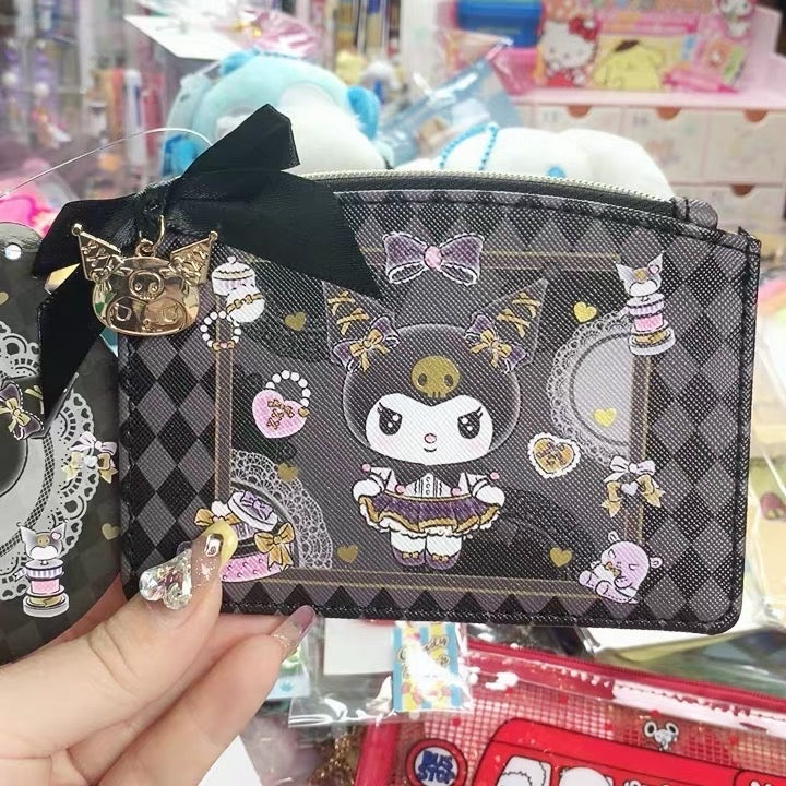 Sanrio Kuromi Dark Lolita Series Makeup Bag Card Bag