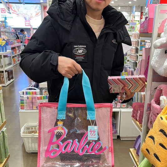 Barbie clear bling tote