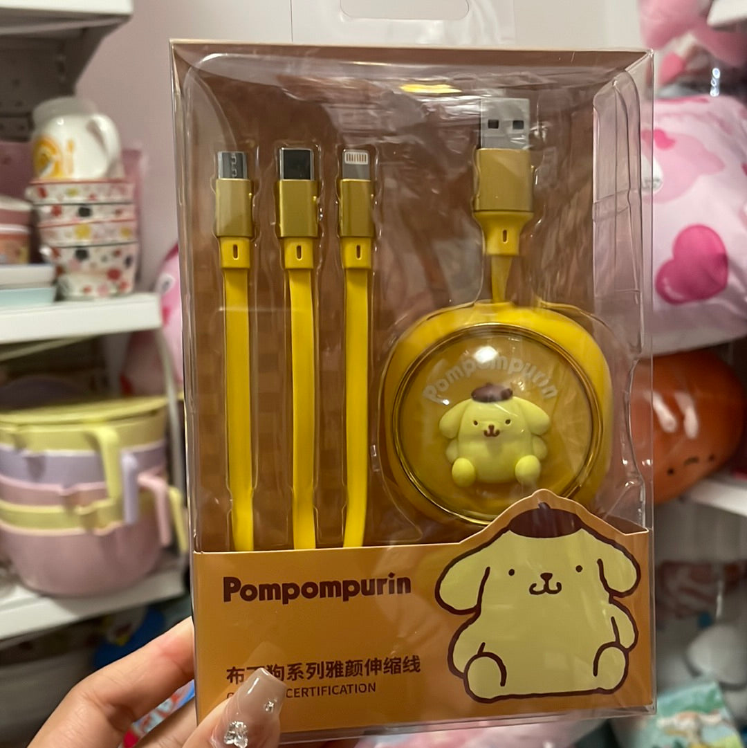 Clerance 50% off Pom Pom Purin charging cables