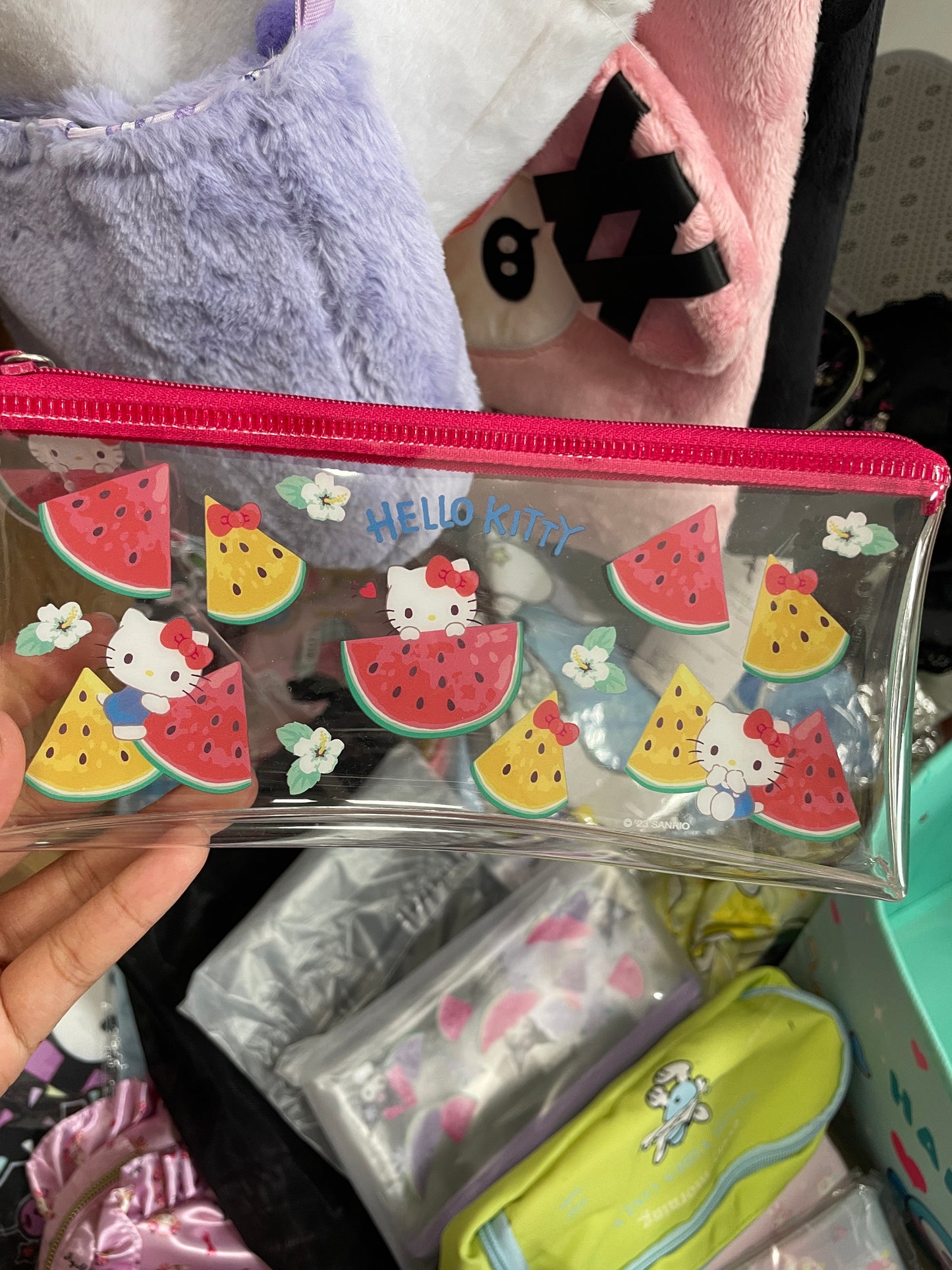 Clearance Sanrio pencil pouch storage pouch Sanrio families