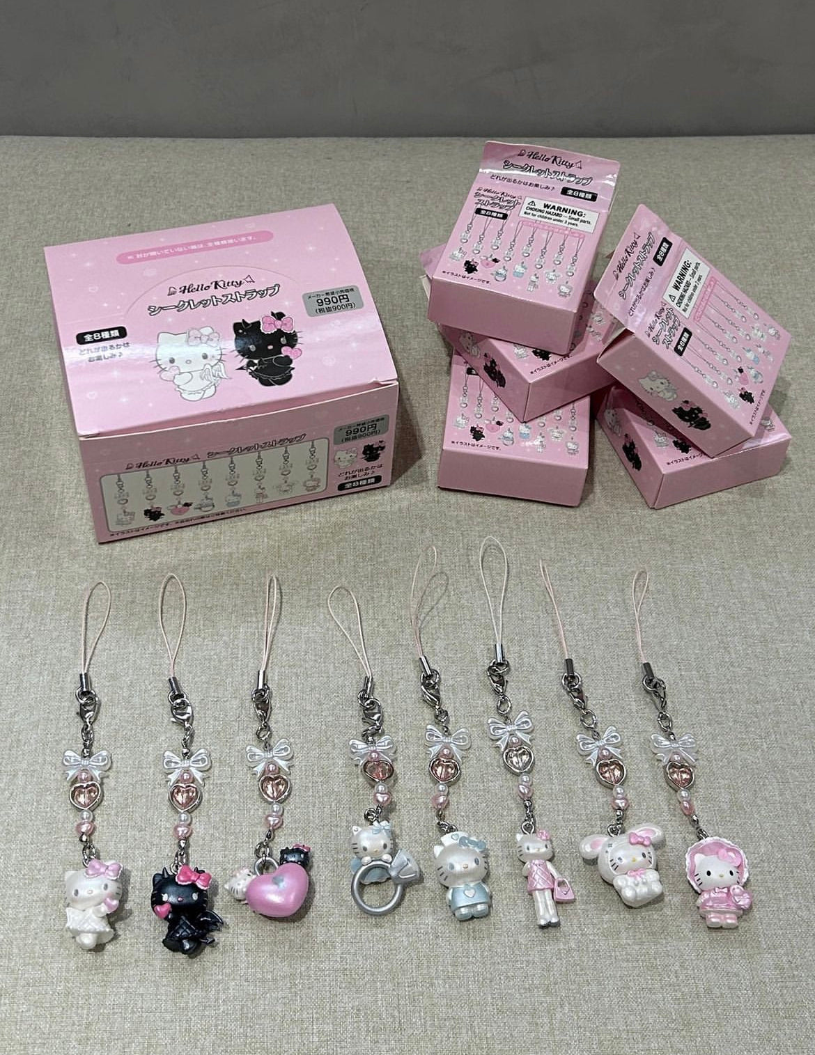 Hello Kitty Angel and Devil series phone charms