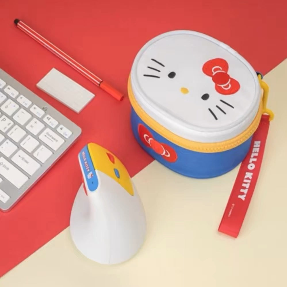 Sanrio Hello Kitty Pacha Dog Ergonomic Wireless Silent Mouse with Storage Bag