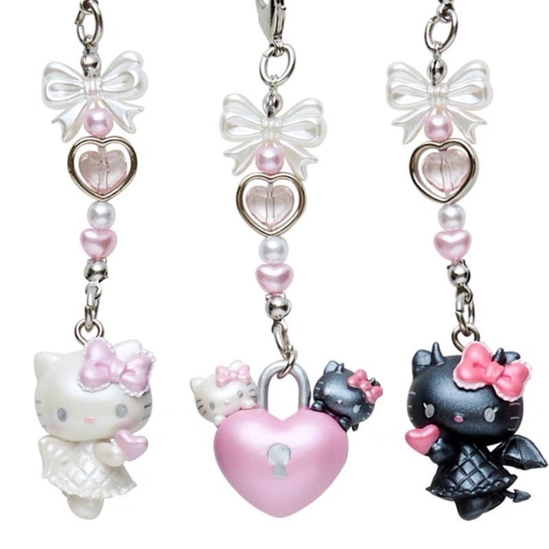 Hello Kitty Angel and Devil series phone charms