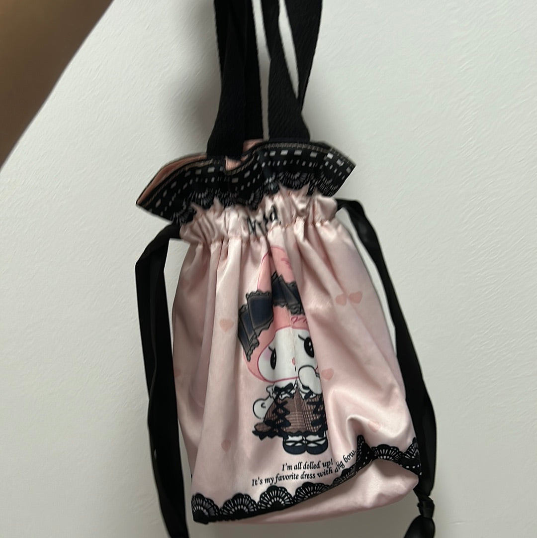 Lolita kuromi drawstring bags Lolita My Melody