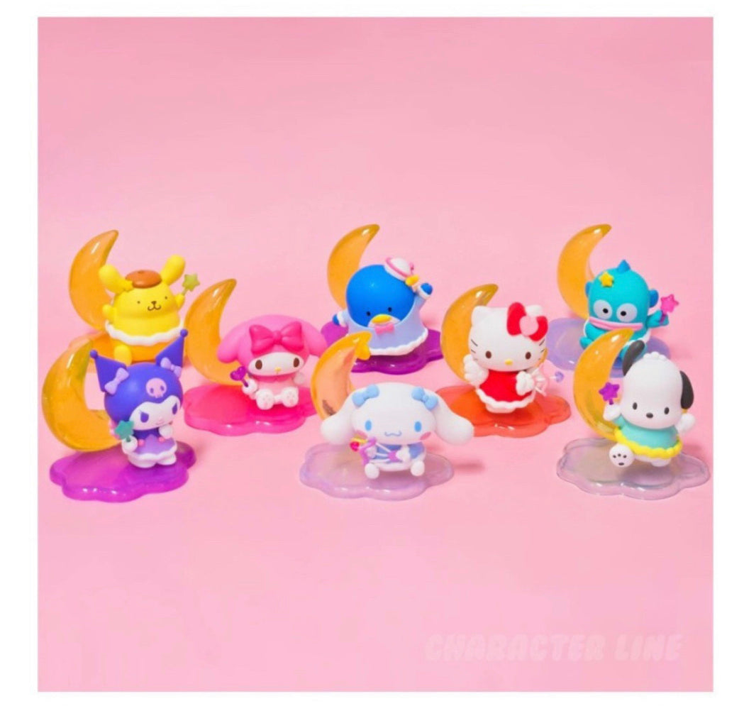 Korean Sanrio moon blind box sam Cinna pochacco hangy Kitty melody Pom kuromi