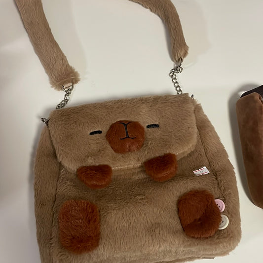 capybara backpack hand bag