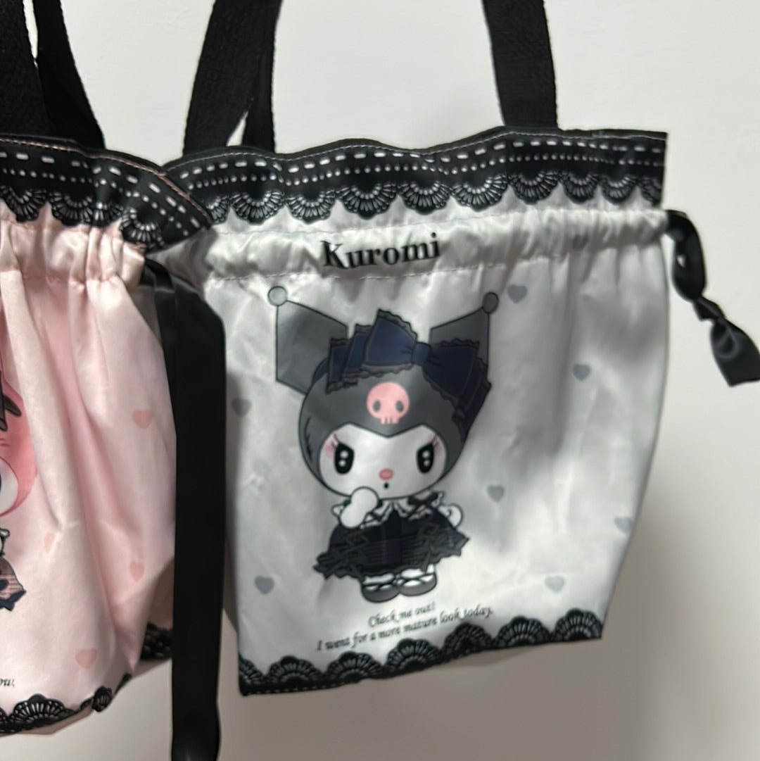 Lolita kuromi drawstring bags Lolita My Melody