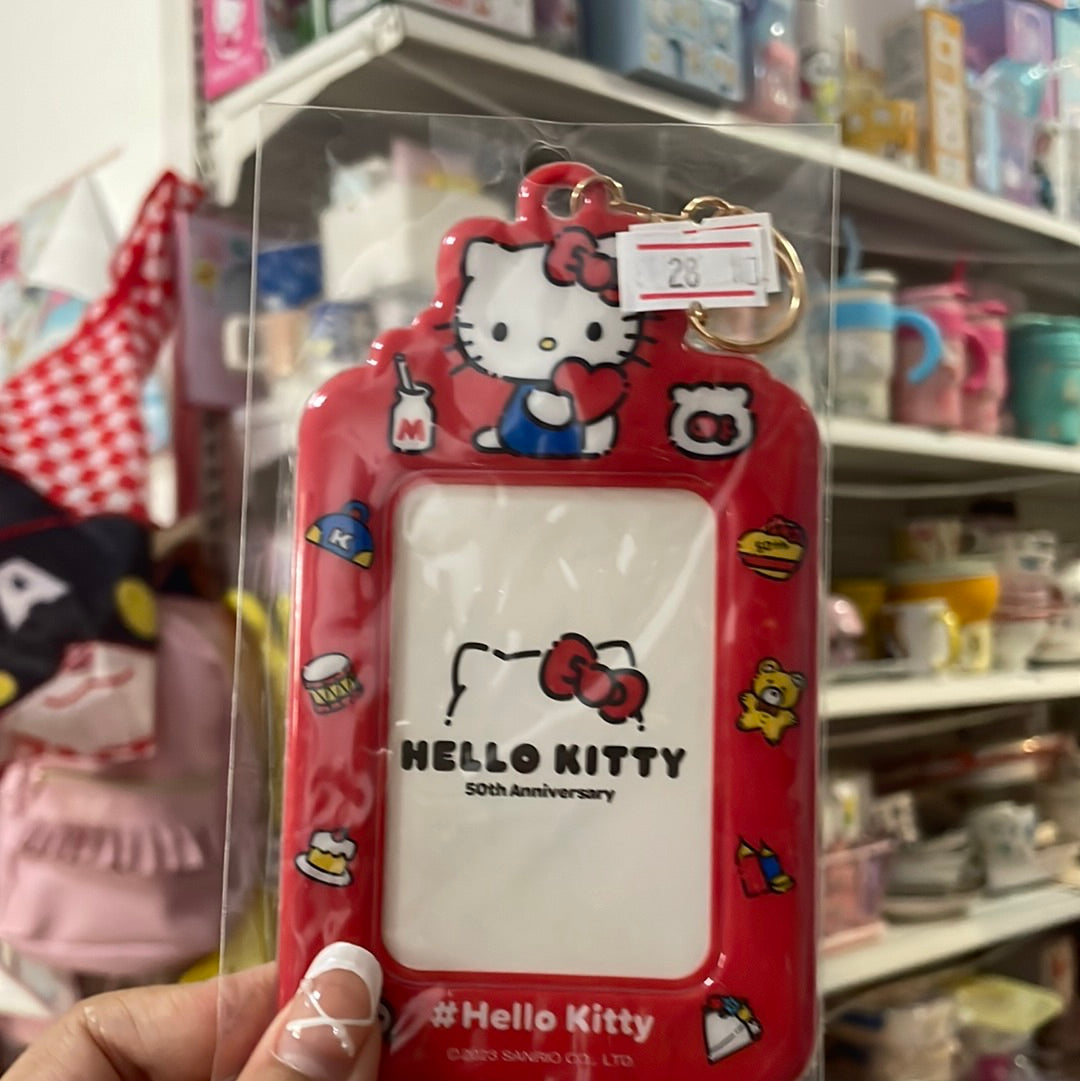 Hello Kitty 50th anniversary card holders Keroppi Hangyodon PataPataPeppy Monkichi My Melody Hello Kitty Kuromi Badtz Mary