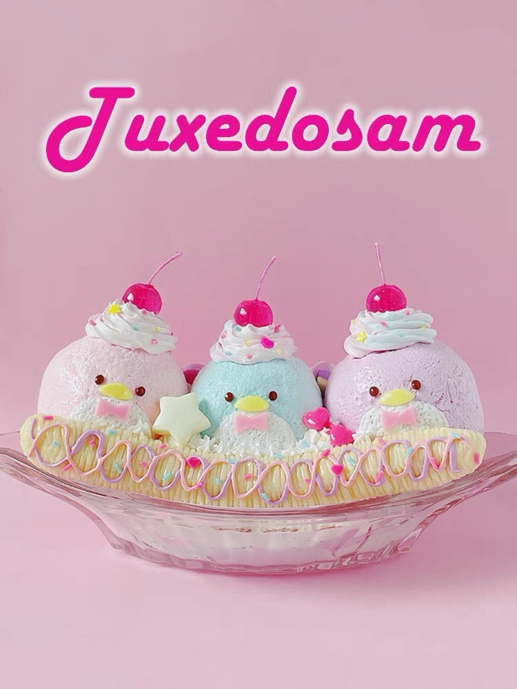 H131 Japanese Handmade Sanrio Hello Kitty ice cream My melody tuxedo sam dessert doll simulation decoration desktop cute home