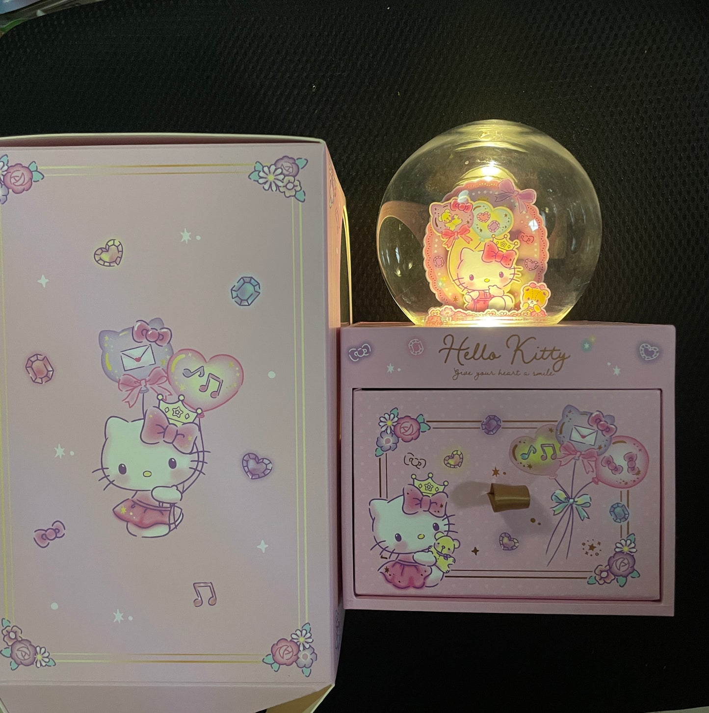 kitty jewlry box light