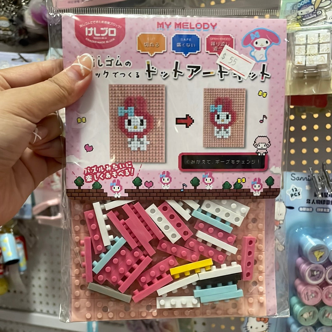 Blocks Legos Japan original My Melody Hello Kitty Pochacco Cinnamoroll Pom Pom Purin Kuromi