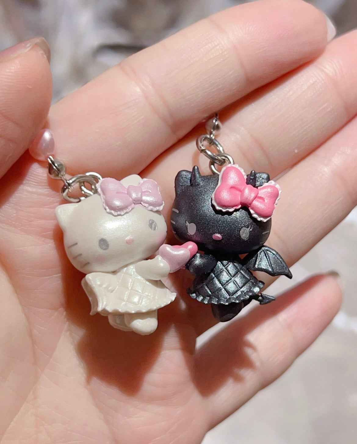 Hello Kitty Angel and Devil series phone charms