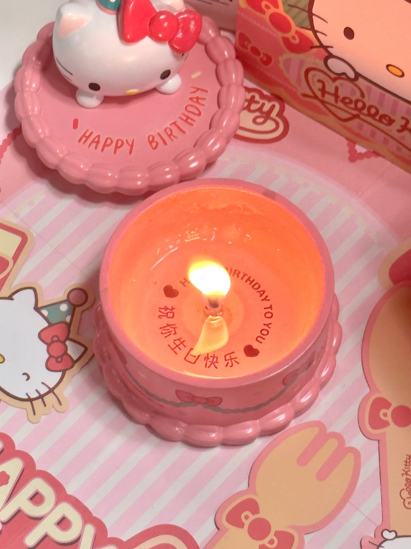 H191 Happy birthday cake figure Scented candles