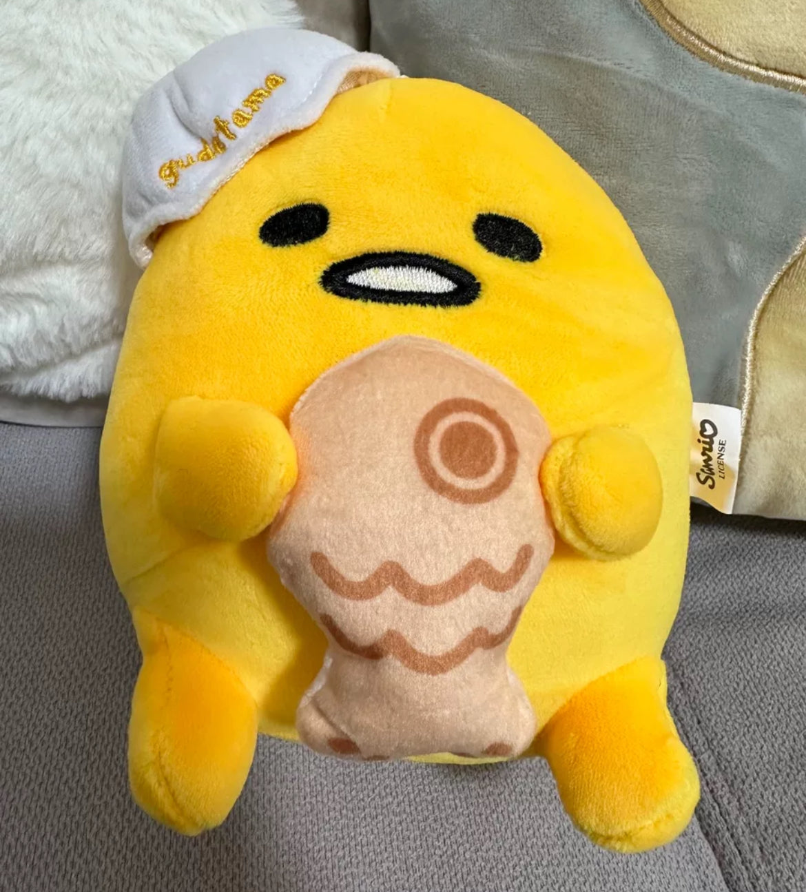 Preorder Gudetama fish cake plushy