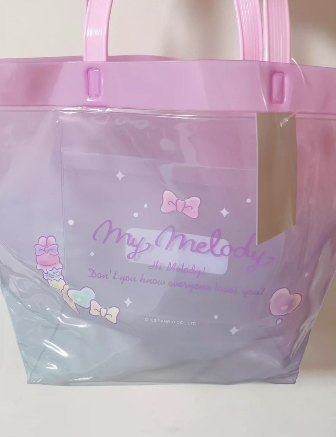 My Melody PVC beach bag waterproof summer japan original