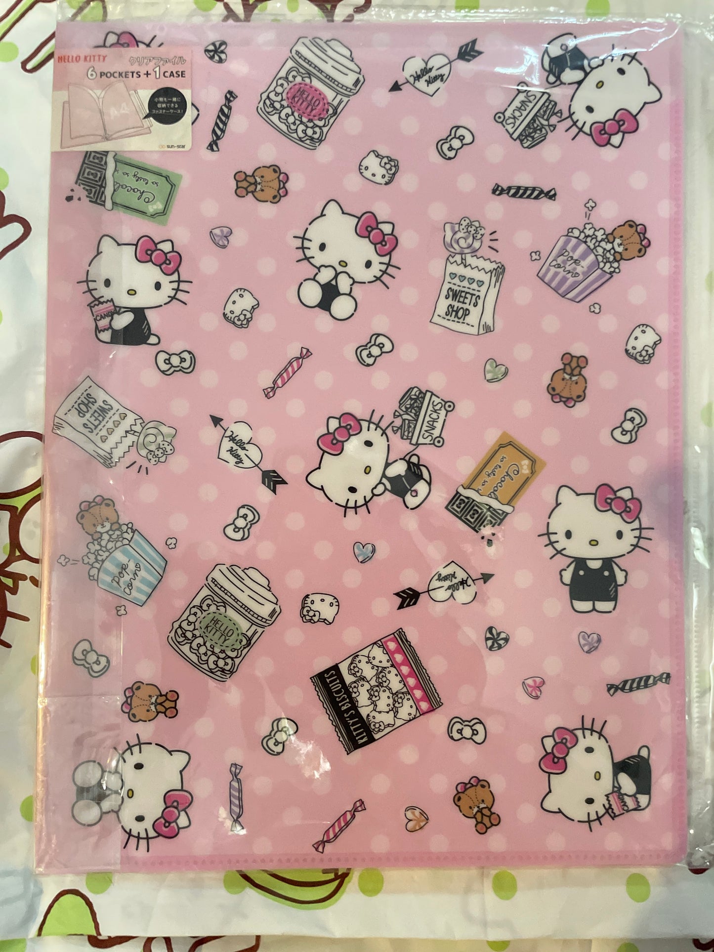 Hello Kitty file folder zip pouch