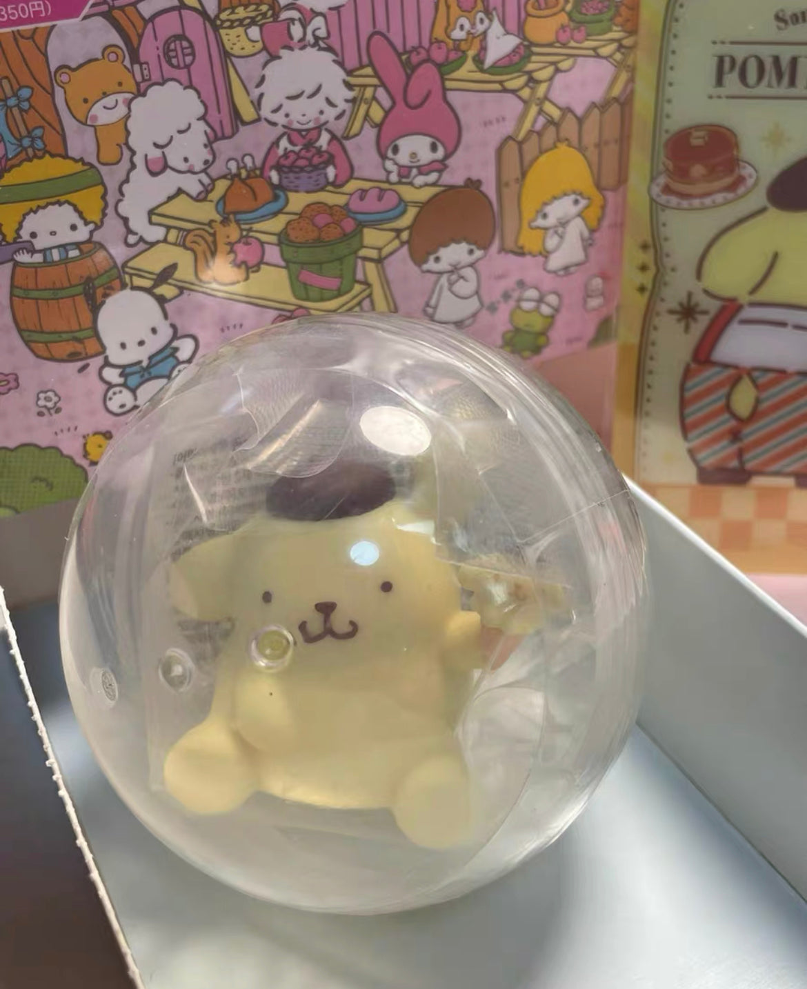 Preorder Pom Pom Purin ice cream gashaball