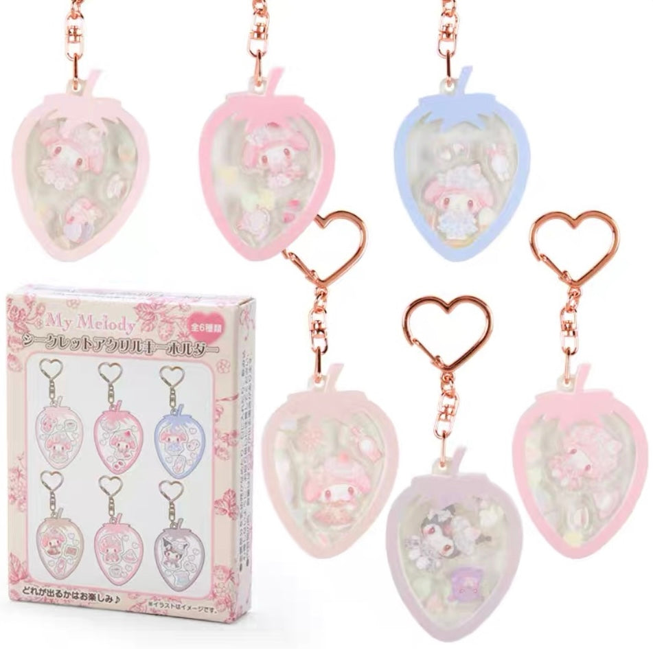 M0114 Japan Sanrio Newest My Melody white strawberry series